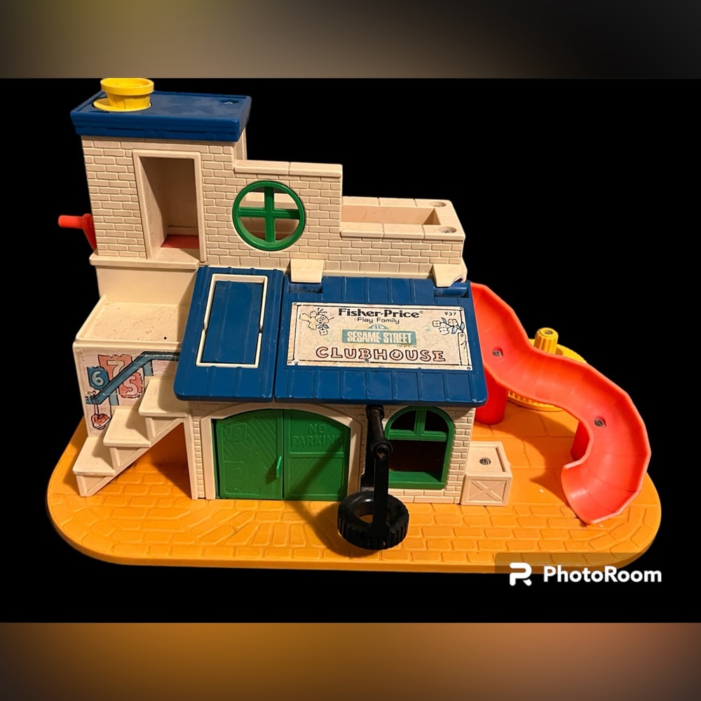 Vintage Fisher Price Sesame Street Club House